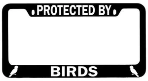 Marco automático de placa de metal negro protegido por aves - Imagen 1 de 1