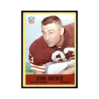 1967 Philadelphia (damaged) John Brewer Football Cards #38 - Image 1 of 3