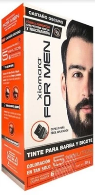 Xiomara For Men Tinte Colorante En Gel Para Barba Y Bigote Tono Castaño oscuro Foto 1 de 2