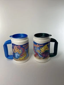 2 Walt Disney World Caribbean Beach Resort Coca Cola Souvenir Plastic Mug - Picture 1 of 7
