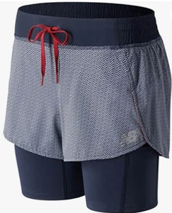 Pantalones Cortos de Correr New Balance 2 en 1 Talla - Extra Pequeños Nuevos con Etiquetas - Imagen 1 de 1