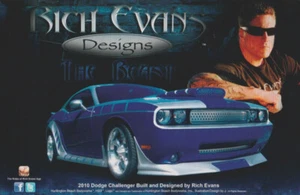 2010 RICH EVANS Dodge Challenger SEMA Show Promo Card - Picture 1 of 2