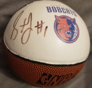 NBA Basketball Charlotte Bobcats Stephen Jackson Autographed Mini Basketball - Picture 1 of 5
