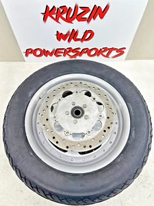 2010 Harley Dyna Fat Bob OEM HD 16x3 Front Wheel Rim Mag Solid Slotted - Picture 1 of 18