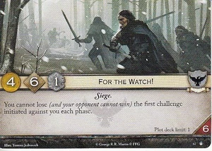3 x For the Watch! AGoT LCG 2.0 Game of Thrones No Middle Ground 67 - Picture 1 of 1