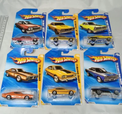 NEW  Hot Wheels 2010 Impala Chevell Fairlane Charger Grabber Plymouth  Lot of 6 - Image 1 of 4
