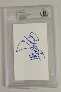 Brent Jones Signed 3x5 Index Card Beckett San Francisco 49ers Football - Picture 1 of 3