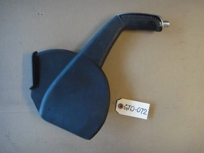 06 PONTIAC GTO OEM USED EMERGENCY PARKING BRAKE HANDLE LEATHER RED STITCH - Image 1 of 4