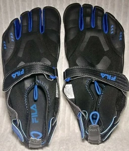 Scarpe da acqua FILA Skele Toes 3PK000EX 023 EZ Slide nero blu piedi nudi taglia 6 - Foto 1 di 6