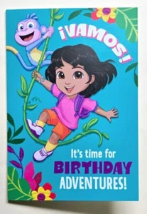 Happy Birthday / Dora Explorer Greeting Card (ncl. Envelope 5×7") - Picture 1 of 4