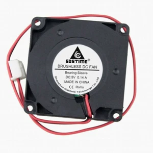 5V 40mm x 10mm Blower Cooling Fan 2 Pin Wires Brushless DC Cooler 4010 Black RPM - Picture 1 of 13