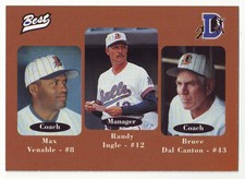 1996 Best Durham Bulls VENABLE / INGLE / DAL CANTON #21 - Atlanta Braves