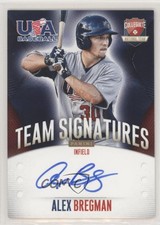 2014 USA Baseball Box Set Collegiate National Team Signatures Alex Bregman Auto