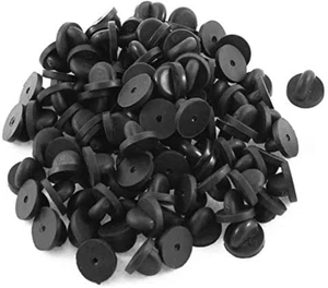 Respaldos de pasador de goma 50 piezas pasador de solapa respaldos pasador respaldos de seguridad para broche corbata sombrero Ba... - Imagen 1 de 9