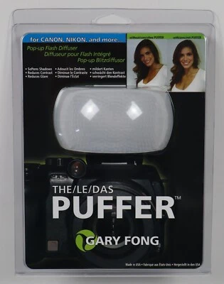 Gary Fong The Puffer On Camera Cold Shoe Diffuser for Canon, Nikon - NIP - Image 1 of 4