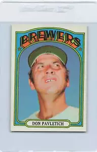 1972 Topps #359 Don Pavletich Brewers quasi nuovo *9756 - Foto 1 di 1