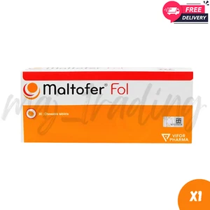 Original MALTOFER FOL Chewable Tablets 30's For Iron Deficiency - Picture 1 of 7