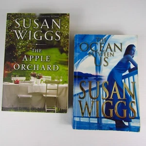 The Apple Orchard & The Ocean Between Us: Large Paperback Novels by Susan Wiggs - Picture 1 of 12