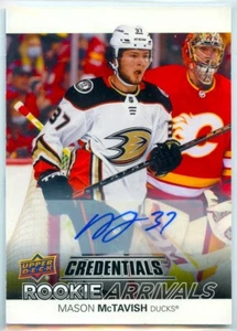 2021-22 CREDENTIALS ROOKIE ARRIVALS AUTOS #RA23 MASON MCTAVISH RAW (TL-7070) - Imagen 1 de 3