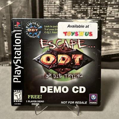 ODT Escape or Die Trying Toys R Us Variant Demo (Sony PlayStation PS1) Sealed - Image 1 of 4