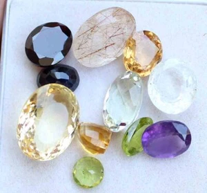 57.00 Ct Natural Mixed Loose Gemstones Lot Mix Shape Semi Precious Faceted Stone - Picture 1 of 3