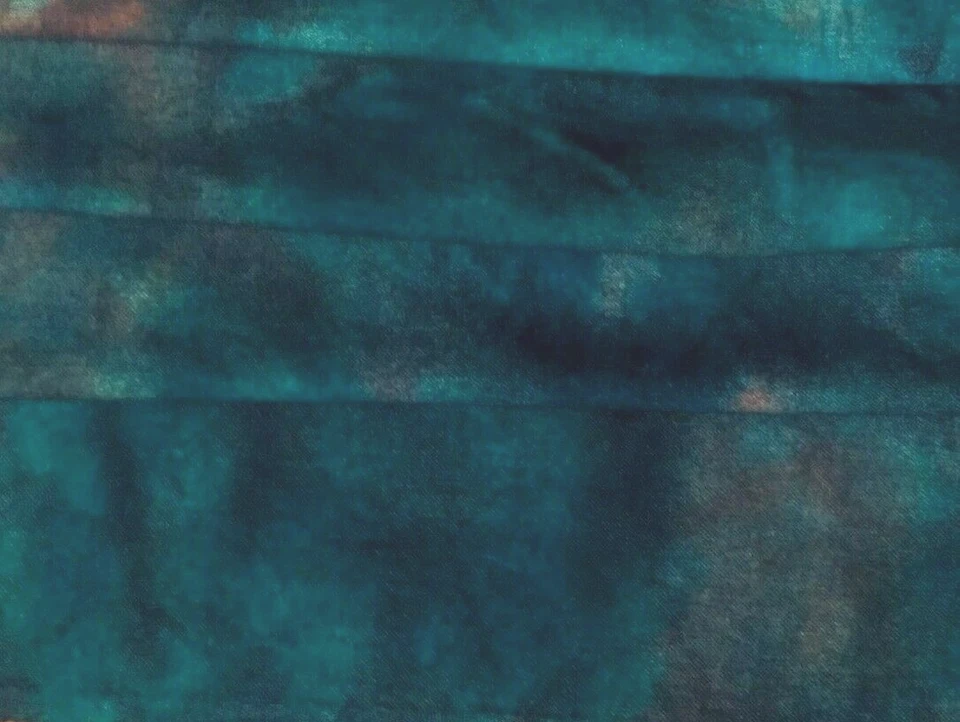 HOSTA BLUE WANDERING HAND DYED DORR WOOL FOR RUG HOOKING,   CRAFTS 1/4 YARD - Image 1 of 1