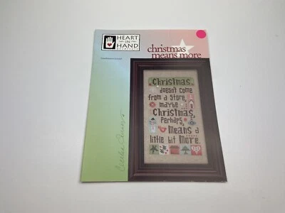 Heart In Hand Christmas Means More Counted Cross Stitch Pattern 8P - Image 1 of 4