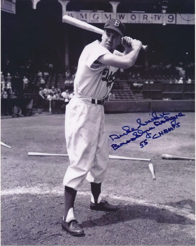 Duke Snider Auto Signed Brooklyn Dodgers Photograph 8x10  Guaranteed Authentic - Image 1 of 1
