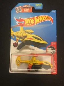 HOT WHEELS HW RESCUE SKY KNIFE YELLOW 1/64 DIE CAST 2 OF 10 - Picture 1 of 2