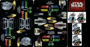 STAR WARS POCKETMODEL TCG BS008 A-WING vs TIE ADVANCED ( 4 MODELLI) - Picture 1 of 1