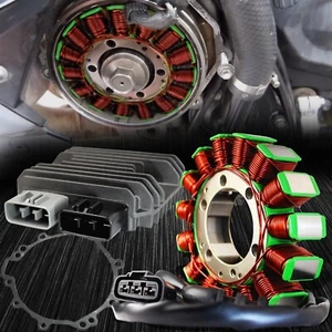 eMUSA OE Magneto Coil Stator+Voltage Rectifier+Gasket 13-18 Ninja ZX6R ZX-6R 636 - Picture 1 of 12