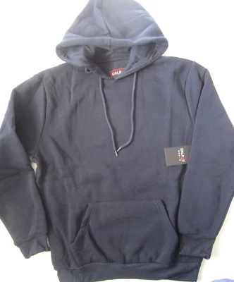 Sudadera con capucha/sudor azul forrado de vellón mediano para hombre Galaxy By Harvic venta al por menor $50 Foto 1 de 4