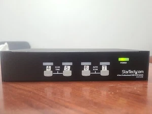 STARTECH 4 PORT PROFESSIONAL USB KVM SWTICH SV431USB *NO AC ADAPTER* - Picture 1 of 4