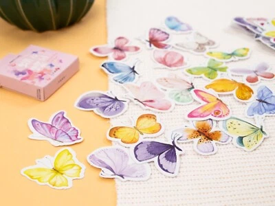 Sticker Schmetterlinge, 46 Stück, Aufkleber, Sticker Set - Bild 1 von 3