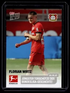 2019-20 Topps Now Bundesliga #170 Florian Wirtz Rookie RC jüngster Torschütze - Bild 1 von 2