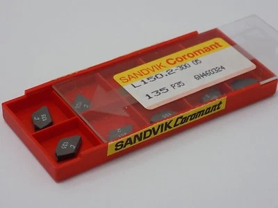 10x Sandvik Coromant L150.2 - 300 05 135 P35 Grooving Lathe Carbride Inserts - Image 1 of 4