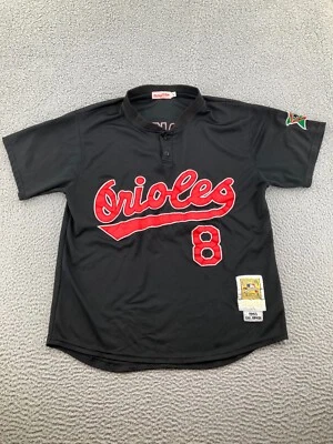 Camiseta Masculina Vintage Cal Ripken Jr Baltimore Orioles Preta 52 Autêntica 1993 #8 - Imagem 1 de 4