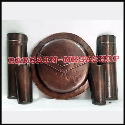 Medieval 300 Griego Espartano Rey Leónidas Armadura Escudo + Conjunto de Protector de Brazo y Pierna Foto 1 de 3