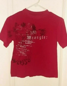 Wrangler Jeans Co Boys Red S/S Tee - Small 6/7 - Picture 1 of 5