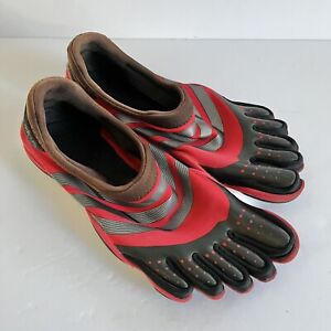 Adidas Red adiPure Toe Shoes Barefoot Running Trainer V20554 Mens Measured 10