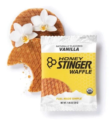 Paquete de gofres Honey Stinger Vanilla Delight - Snack energético natural, sin gluten, Foto 1 de 3