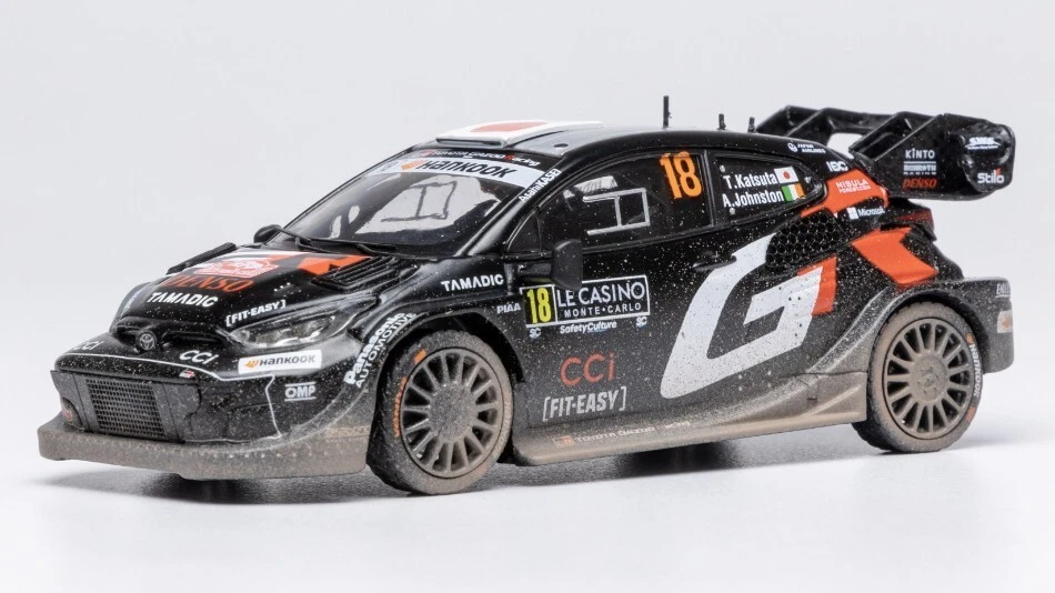 TOYOTA GR YARIS N.18 RALLY1 MONTE CARLO 2025 KATSUTA-JOHNSTON 1:43 - Immagine 1 di 1