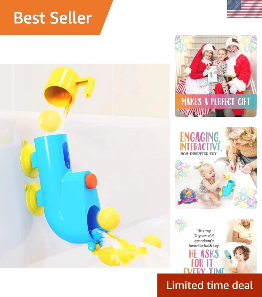 Play Fill N' Splash Submarine Bath Toy for Baby Toddlers Preschoolers Ages 18