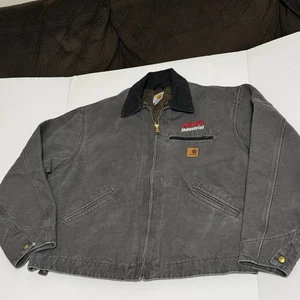 Vintage Carhartt Detroit Jacket J97 GVL Gray Black Gr. XL Reg - Dahlgren Industrial - Bild 1 von 15
