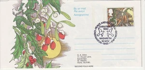 GB Briefmarken Aerogramm / Luftbrief APS57 - 26p Kirche, Laub, Weihnachten 1983 GEBRAUCHT - Bild 1 von 1