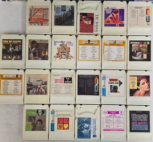 Lot of 22 Early Lear Jet Flat Pack Pak Pac - Vintage 8 Track Tape Cartridge #254 - Picture 1 of 4