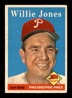 1958 Topps #181 Willie Jones   VG/VGEX X3534747 - Image 1 of 3