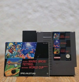 Super Mario Bros / Tetris / World Cup &ndash; Nintendo NES | Anleitung + Gratis Poster