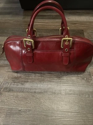 Bolso Cartera Vintage Maxx New York Cuero Rojo ¡¡Bonito!!! Foto 1 de 4