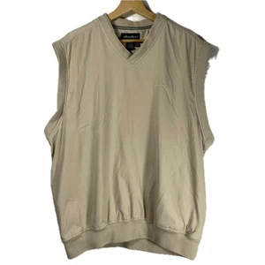 Eddie Bauer Men's Golf Vest Beige Size M - Picture 1 of 6
